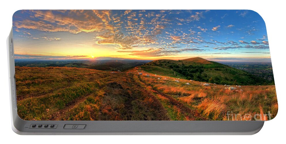 Yhun Suarez Portable Battery Charger featuring the photograph Malvern Hills Sunset 2.0 by Yhun Suarez