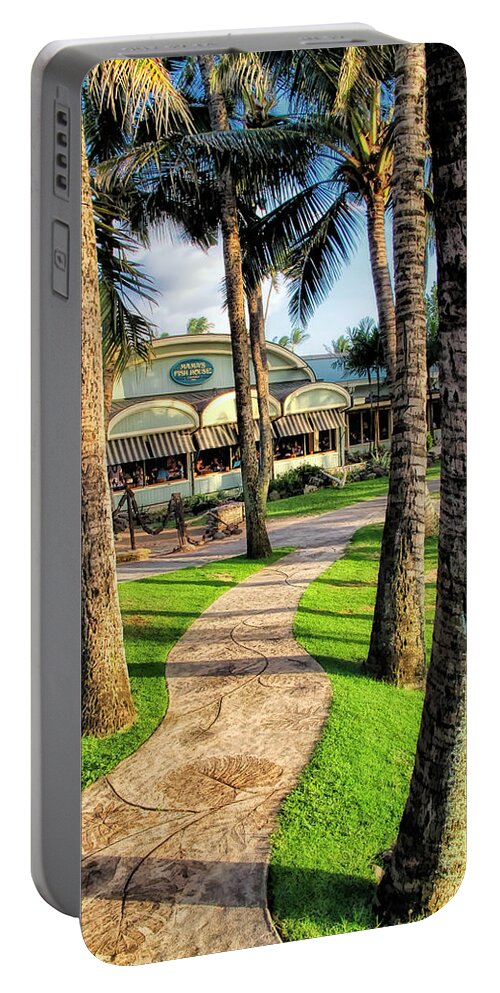 Mama's Fish House Portable Battery Charger featuring the photograph Mamas 9 by Dawn Eshelman