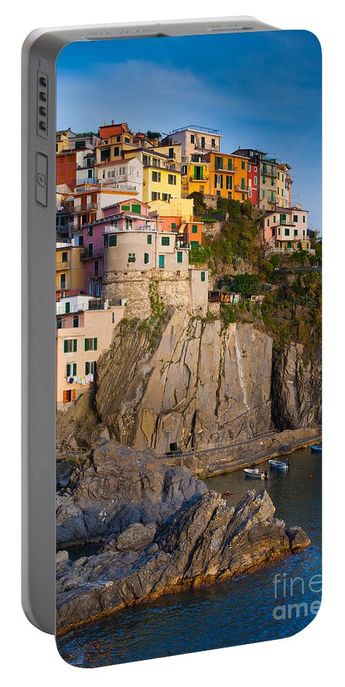 Cinque Terre Portable Battery Charger featuring the photograph Manarola Afternoon by Inge Johnsson