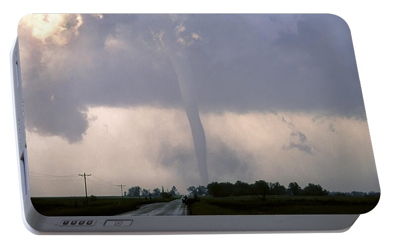 Tornado Portable Battery Charger featuring the photograph Manchester Tornado 2 of 6 by Jason Politte