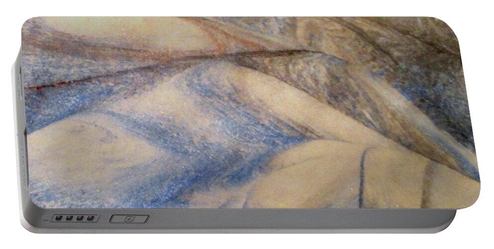Marble 12 Portable Battery Charger featuring the painting Marble 12 by Mike Breau