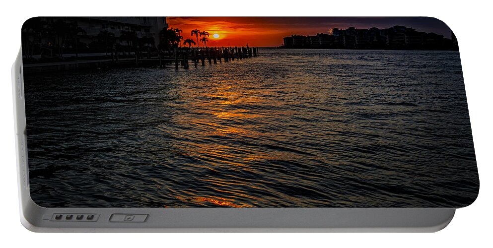 Florida Portable Battery Charger featuring the photograph Marco Island Sunset 43 by Mark Myhaver