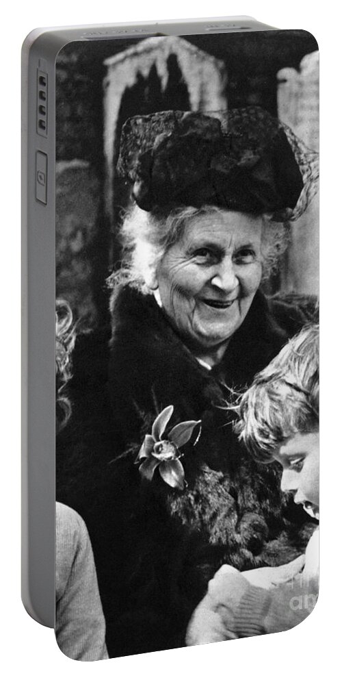 19th Century Portable Battery Charger featuring the photograph Maria Montessori by Granger