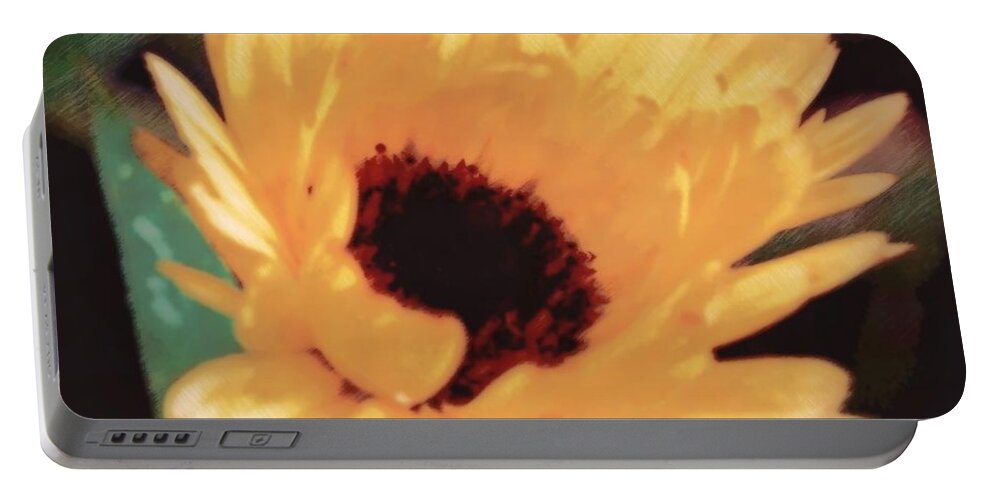 Nature Portable Battery Charger featuring the photograph Marigold Impressions by Photographic Arts And Design Studio