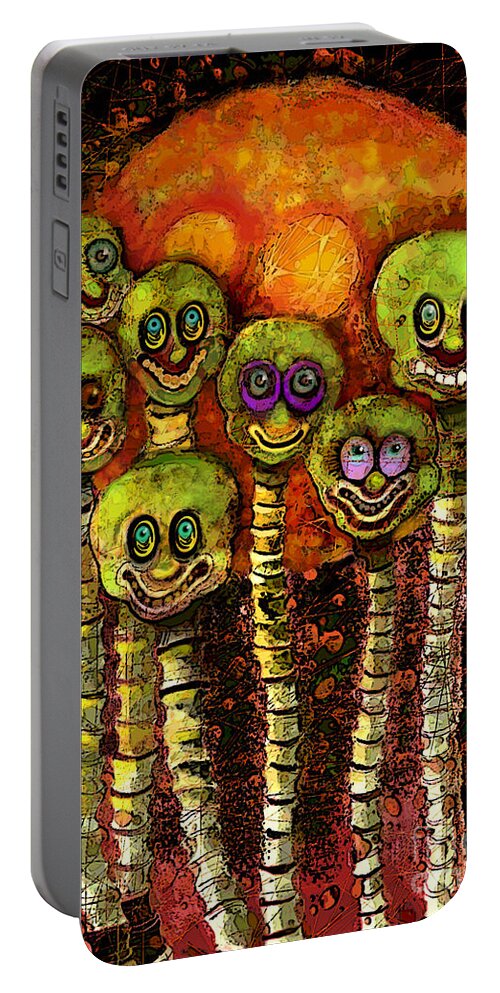 Mars Portable Battery Charger featuring the digital art Mars Curiosity by Carol Jacobs