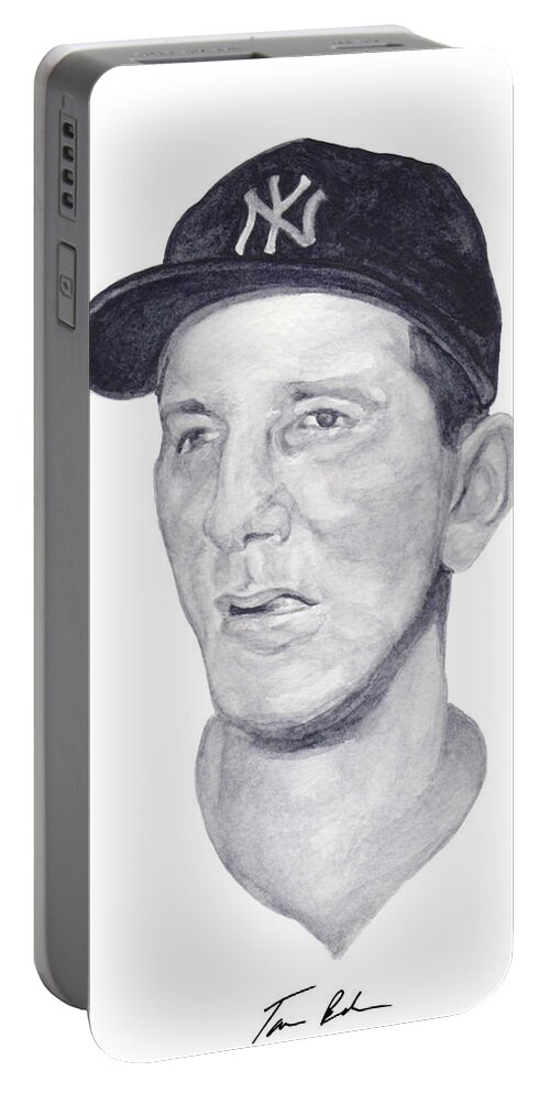 Billy Martin Portable Battery Charger featuring the painting Martin by Tamir Barkan