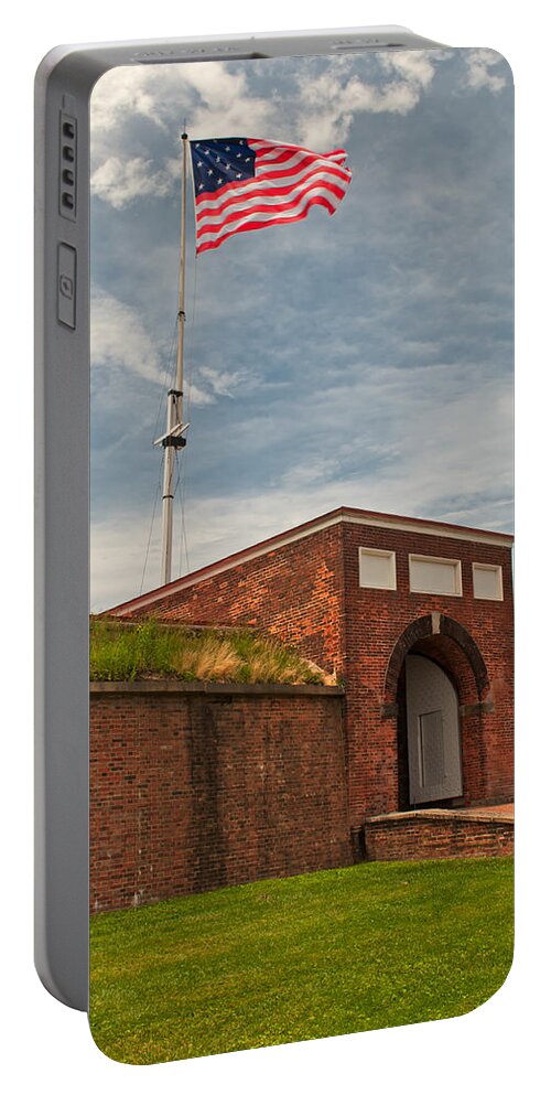 Ft Mchenry Portable Battery Charger featuring the photograph McHenry's Entrance by Paul Mangold