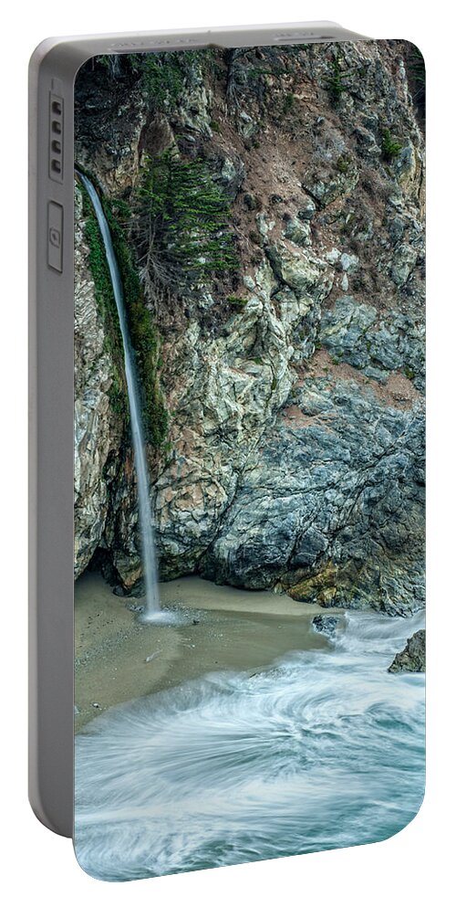 Big Sur Portable Battery Charger featuring the photograph McWay Falls by George Buxbaum