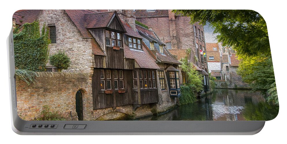 Architecture Portable Battery Charger featuring the photograph Medieval Bruges by Juli Scalzi