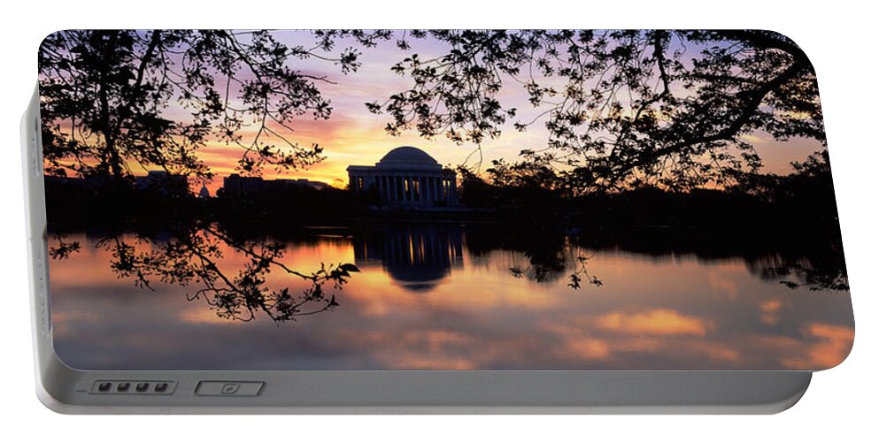 Photography Portable Battery Charger featuring the photograph Memorial At The Waterfront, Jefferson by Panoramic Images
