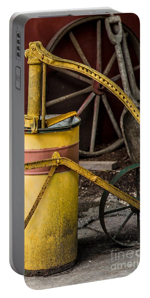 Oil Can Portable Battery Charger featuring the photograph Memories From Days Past by Rene Triay FineArt Photos