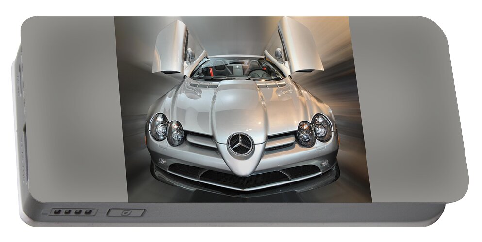 Mercedes Portable Battery Charger featuring the photograph Mercedes-Benz SLR McLaren Roadster 722 S by Dragan Kudjerski