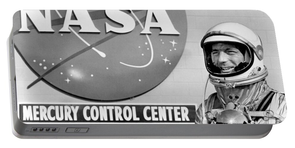 Science Portable Battery Charger featuring the photograph Mercury Control Center, Astronaut Scott by Science Source