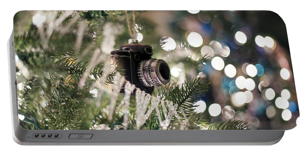 Ornament Portable Battery Charger featuring the photograph Merry Xmas shutterbugs by Edward Kreis