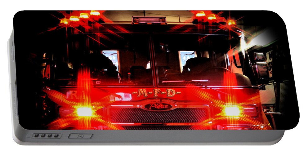 Fire Service Portable Battery Charger featuring the photograph MFD by Susan McMenamin