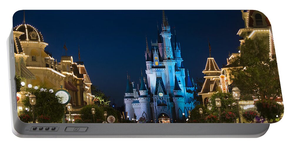 Disney Portable Battery Charger featuring the photograph Mickets Castle by Kevin Cable