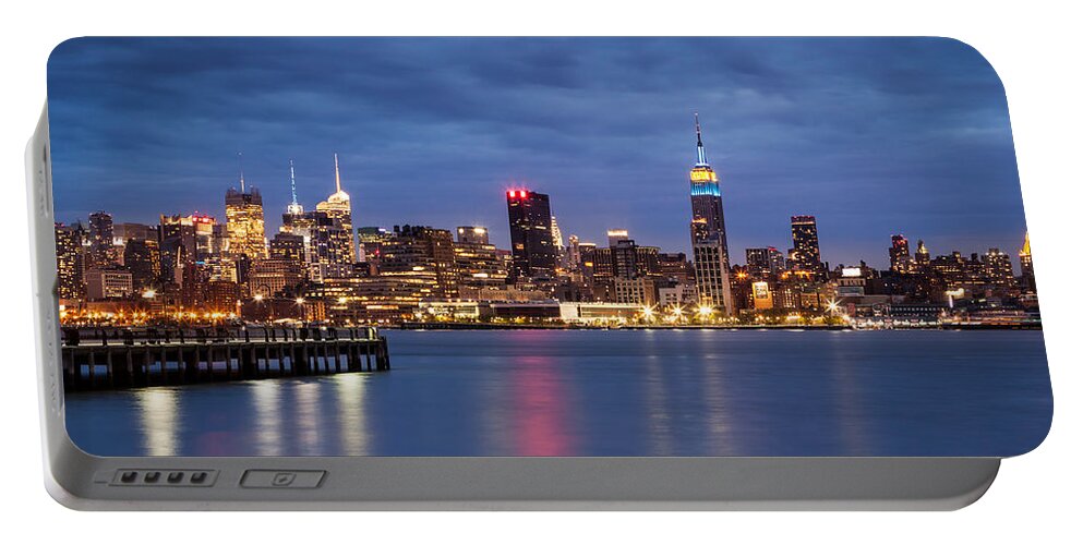 16:9 Portable Battery Charger featuring the photograph Midtown Manhattan by Mihai Andritoiu