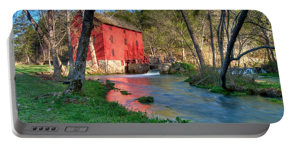 Missouri Portable Battery Charger featuring the photograph Mill Stream by Steve Stuller