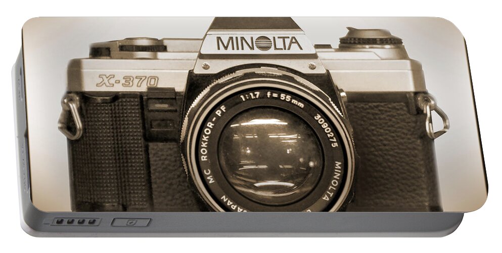 Minolta Camera Portable Battery Charger featuring the photograph Minolta X-370 by Mike McGlothlen