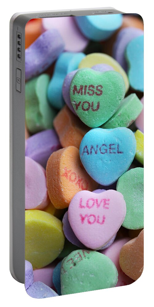 Valentines Day Portable Battery Charger featuring the photograph Miss You Angel by Diana Haronis