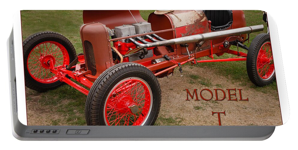 Model T Portable Battery Charger featuring the photograph Model T Racer by Mike Penney