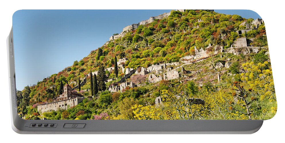 Pantanassa Portable Battery Charger featuring the photograph Monastery of Pantanassa in Mystras - Greece by Constantinos Iliopoulos