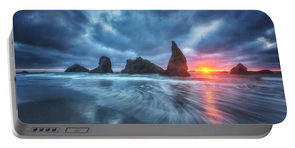 Oregon Portable Battery Charger featuring the photograph Moody Blues of Oregon by Darren White