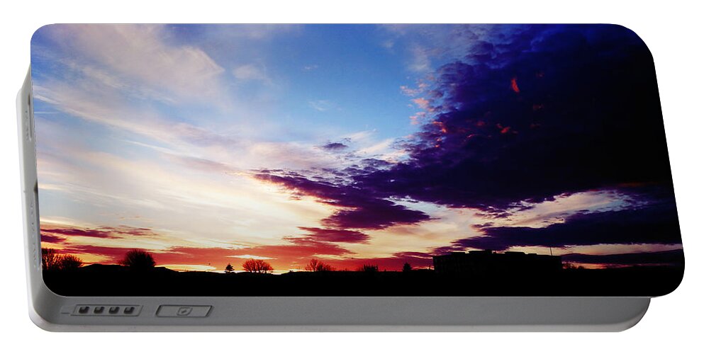 Sky Portable Battery Charger featuring the photograph Moody Painting by Zinvolle Art