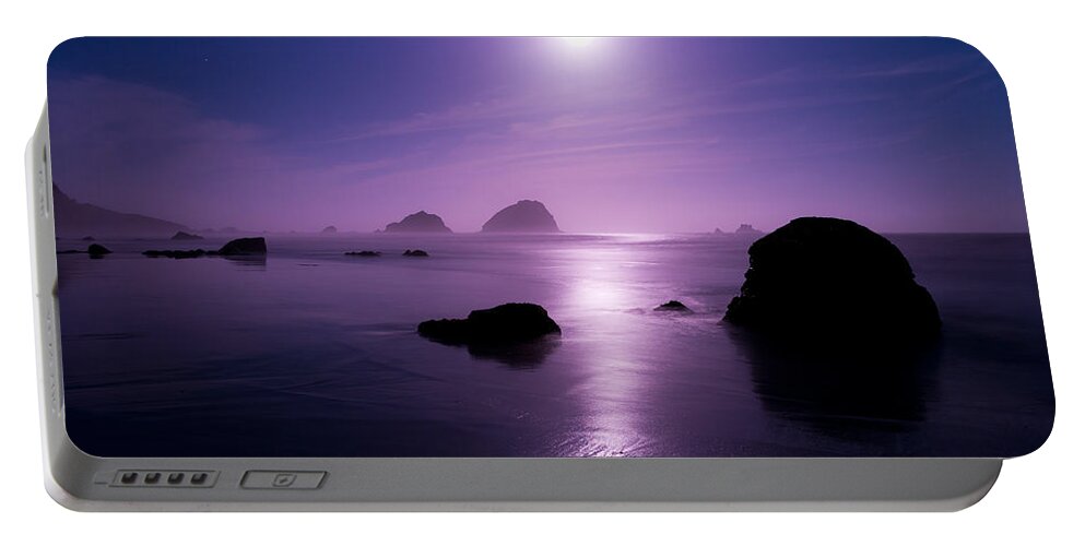 California Portable Battery Charger featuring the photograph Moonlight Reflection by Chad Dutson