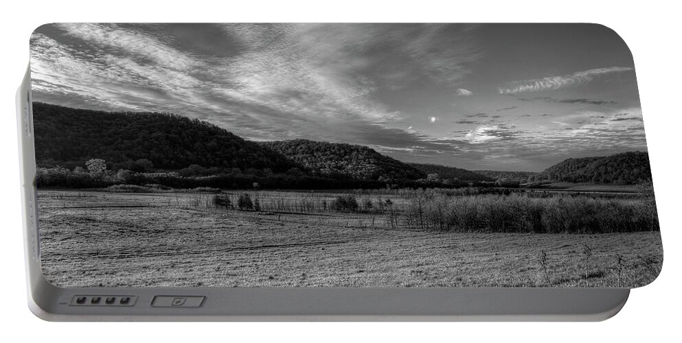 Kickapoo River Valley Portable Battery Charger featuring the photograph Morning Arrives by Thomas Young