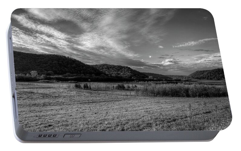 Kickapoo River Valley Portable Battery Charger featuring the photograph Morning Arrives by Thomas Young