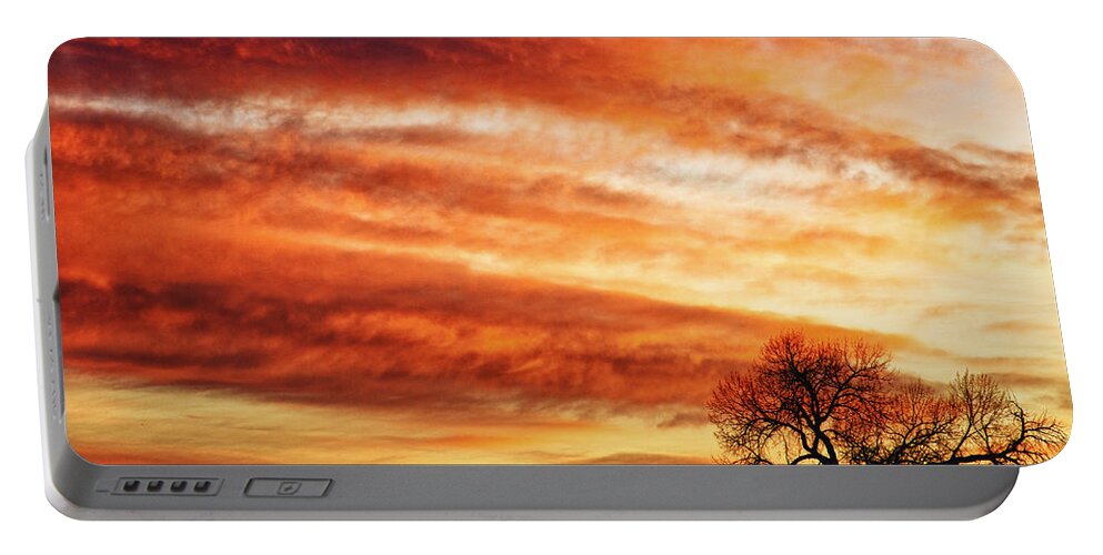 Morning Portable Battery Charger featuring the photograph Morning Has Broken Like the First Dawning Country Landscape by James BO Insogna
