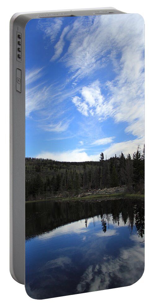 Sprague Lake Portable Battery Charger featuring the photograph Morning Reflections by Shane Bechler