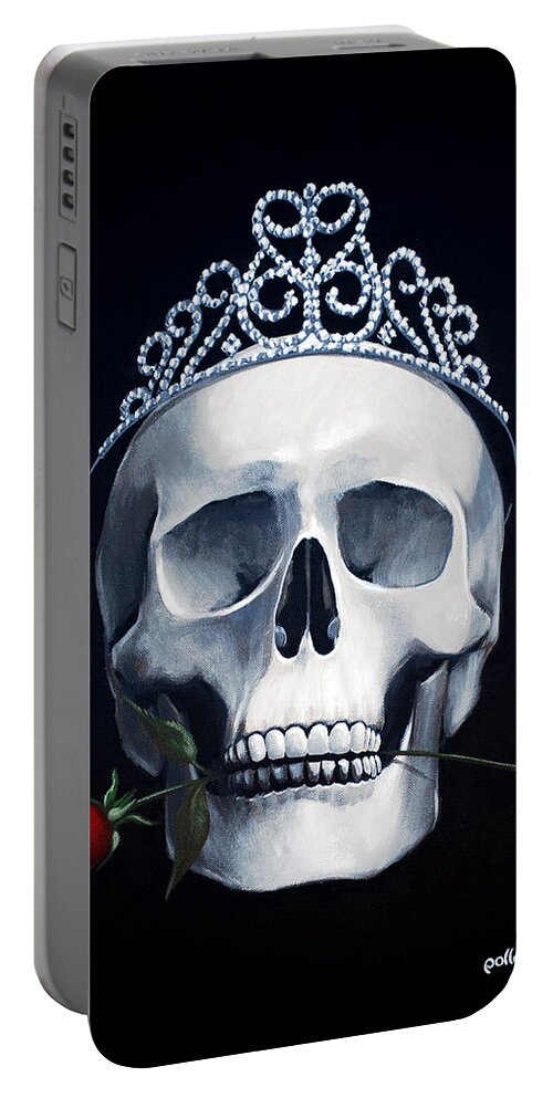 Death Portable Battery Charger featuring the painting Mortal Beauty by Glenn Pollard
