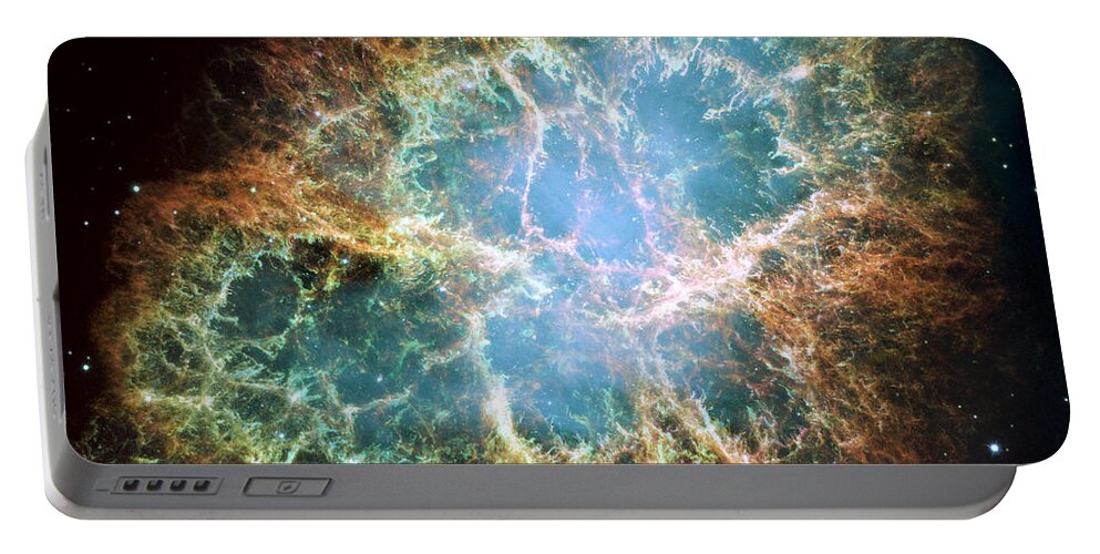3scape Portable Battery Charger featuring the photograph Most detailed image of the Crab Nebula by Adam Romanowicz