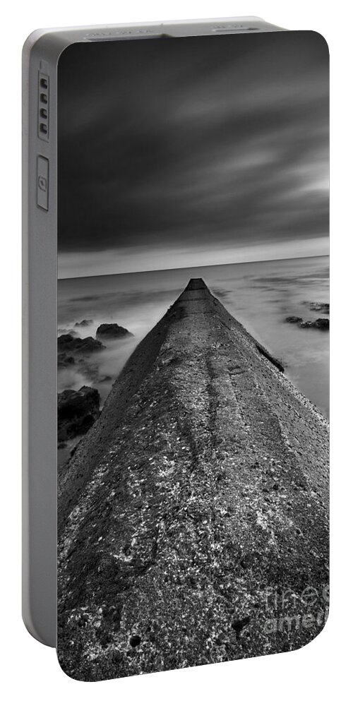 Landscape Portable Battery Charger featuring the photograph Motion by the Ocean by David Lichtneker