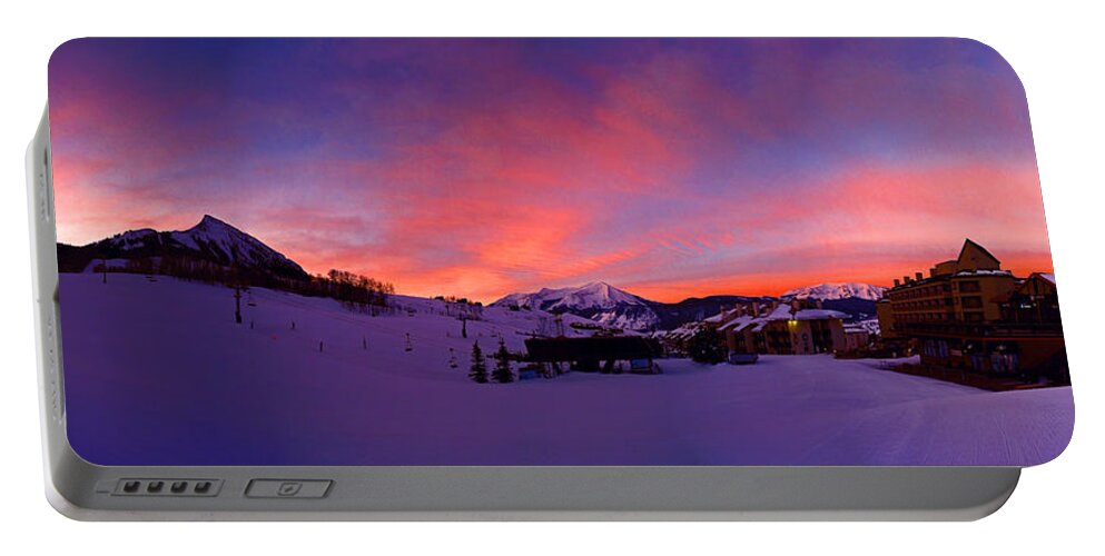 Mount Crested Butte Portable Battery Charger featuring the photograph Mount Crested Butte 2 by Raymond Salani III