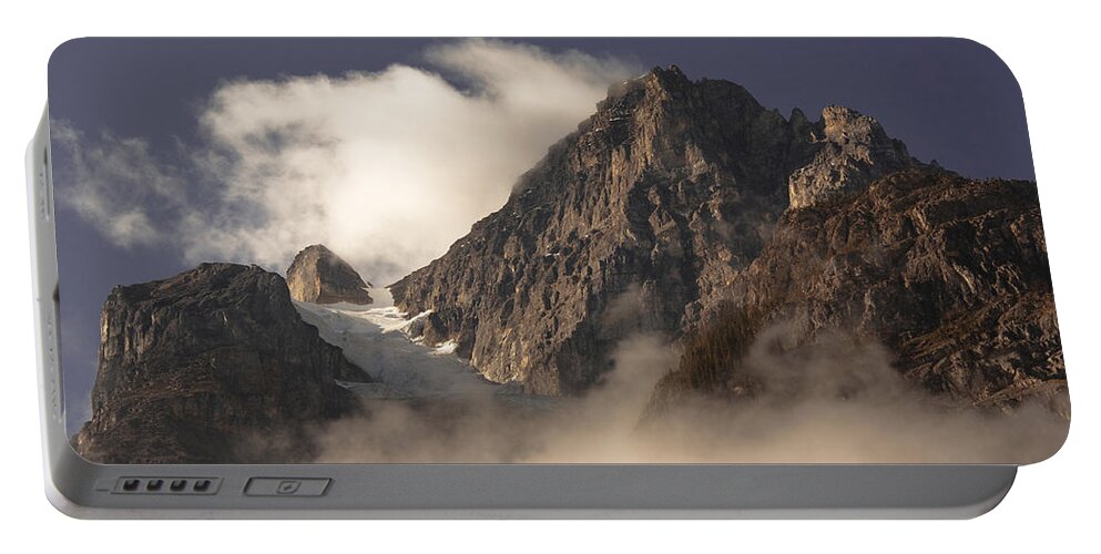 Mountain Top Portable Battery Charger featuring the photograph Mountain Clouds by Hany J