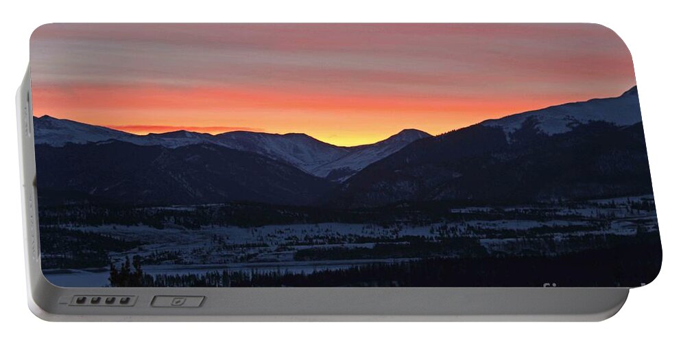Mountain Portable Battery Charger featuring the photograph Mountain Sunrise by Fiona Kennard
