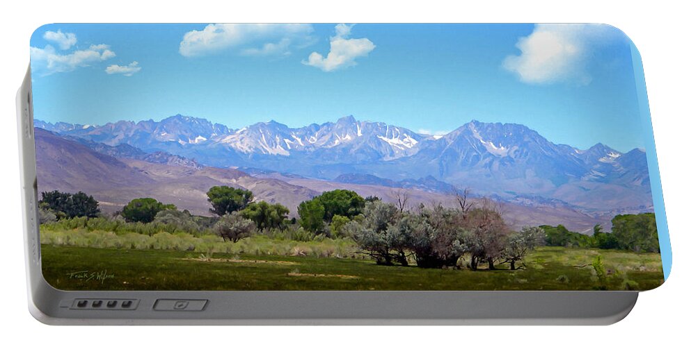 Sierra Portable Battery Charger featuring the photograph Mountain Valley by Frank Wilson