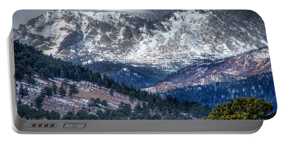 Rocky Portable Battery Charger featuring the photograph Mountain View by Will Wagner