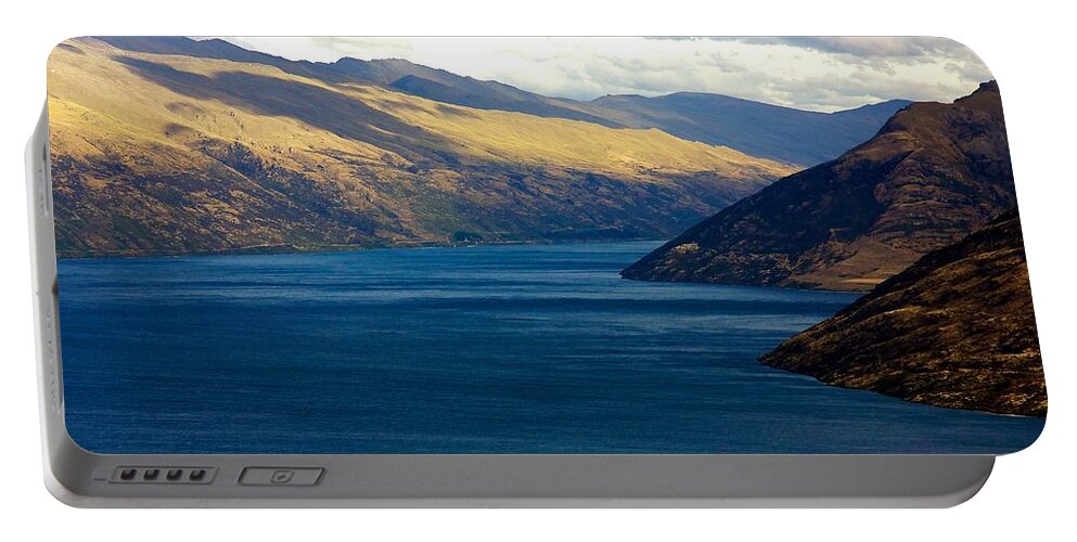 New Portable Battery Charger featuring the photograph Mountains Meet Lake #2 by Stuart Litoff