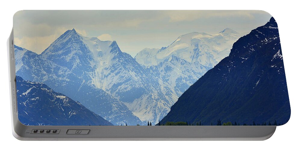 Alaska Portable Battery Charger featuring the photograph Mountains Near Matanuska Glacier by Andrew Matwijec
