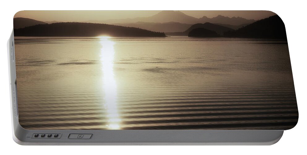 Northwest Portable Battery Charger featuring the photograph Mt. Baker Sunrise by Niels Nielsen