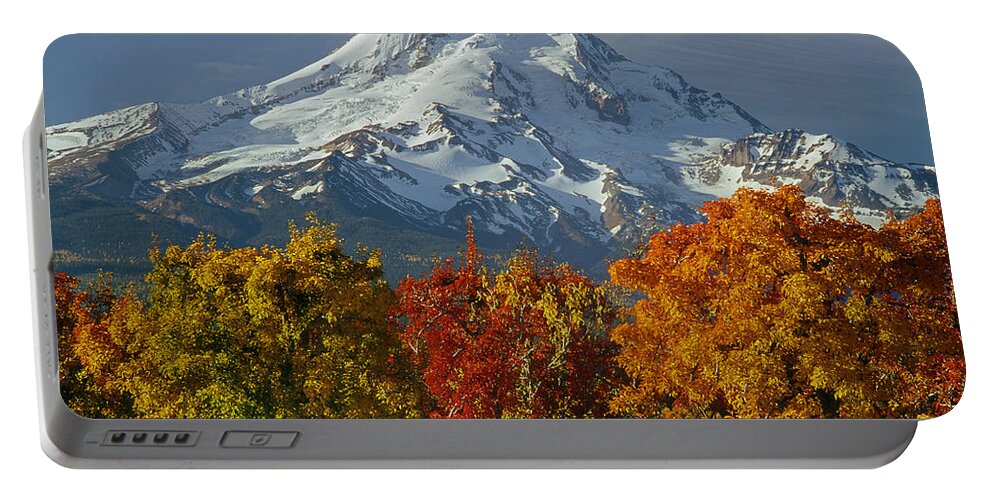 Autumn Colors Portable Battery Charger featuring the photograph 1M5117-Mt. Hood in Autumn by Ed Cooper Photography