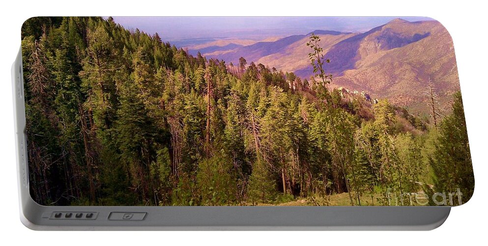 Mt. Lemmon Portable Battery Charger featuring the photograph Mt. Lemmon Vista by Robert ONeil