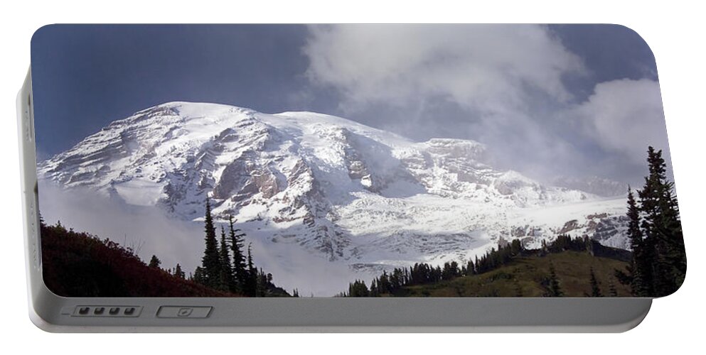 Mt Rainier Portable Battery Charger featuring the photograph Mt Rainier by Greg Reed