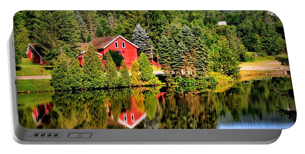 Mt. Snow Portable Battery Charger featuring the photograph Mt. Snow in Summer by Mitchell R Grosky