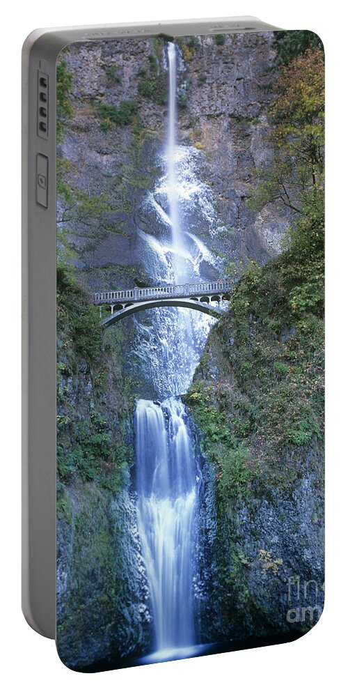North America Portable Battery Charger featuring the photograph Multnomah Falls Columbia River Gorge by Dave Welling