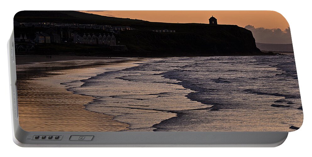 Ireland Portable Battery Charger featuring the photograph Mussenden Sunset by Nigel R Bell